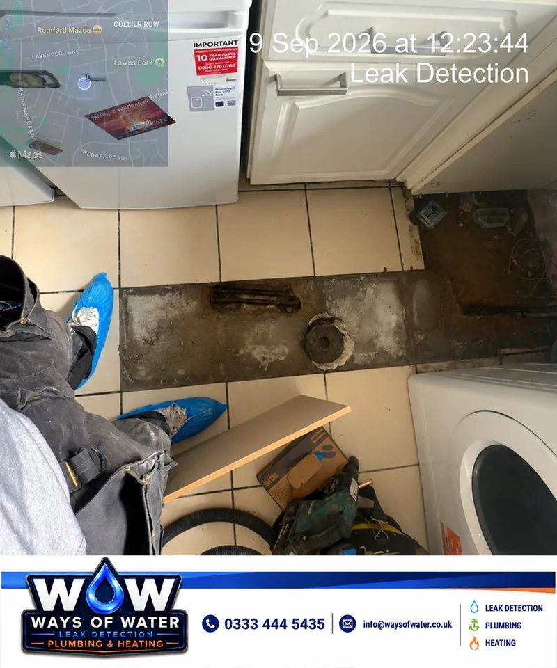 Pipework following the repair & protective Denso tape wrapping